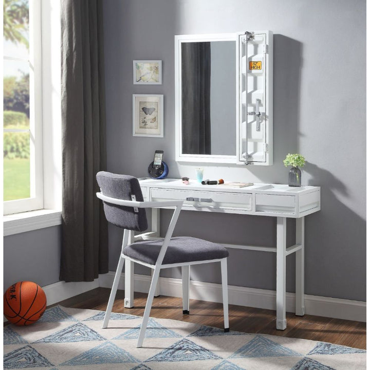 ACME Cargo White Vanity Desk Model 35909 - MONAVILLA