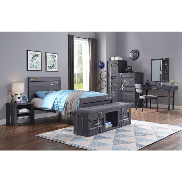 ACME Cargo Gunmetal Twin Bed Model 35920T - MONAVILLA