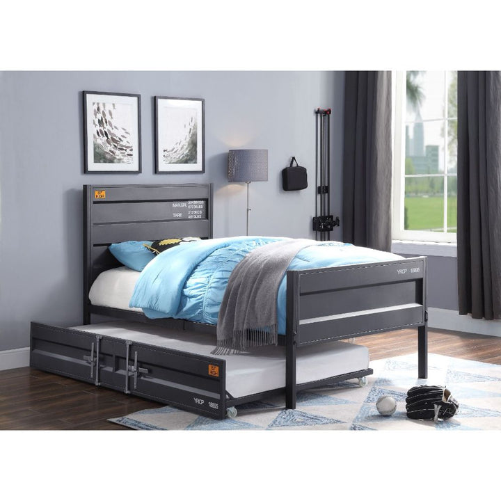 ACME Cargo Gunmetal Twin Bed Model 35920T - MONAVILLA