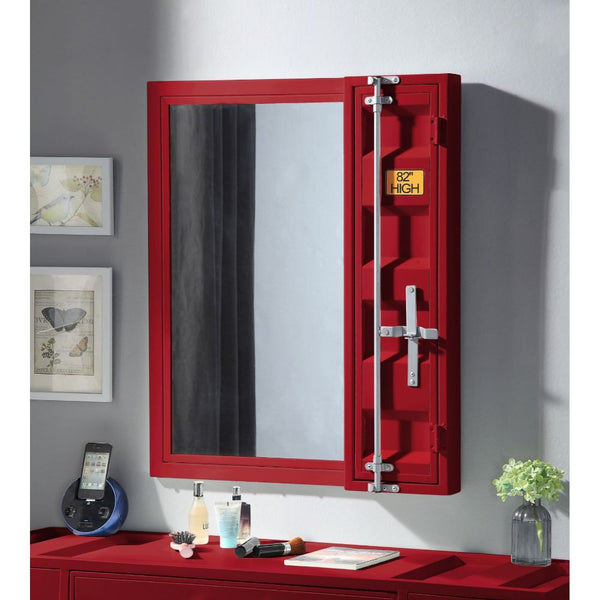 ACME Cargo Red Vanity Mirror Model 35952 - MONAVILLA