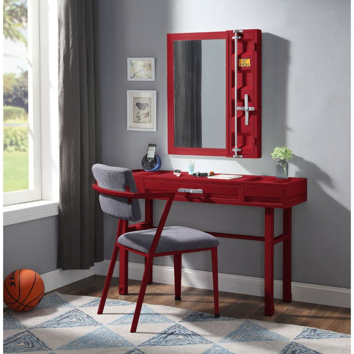 ACME Cargo Red Vanity Desk Model 35953 - MONAVILLA