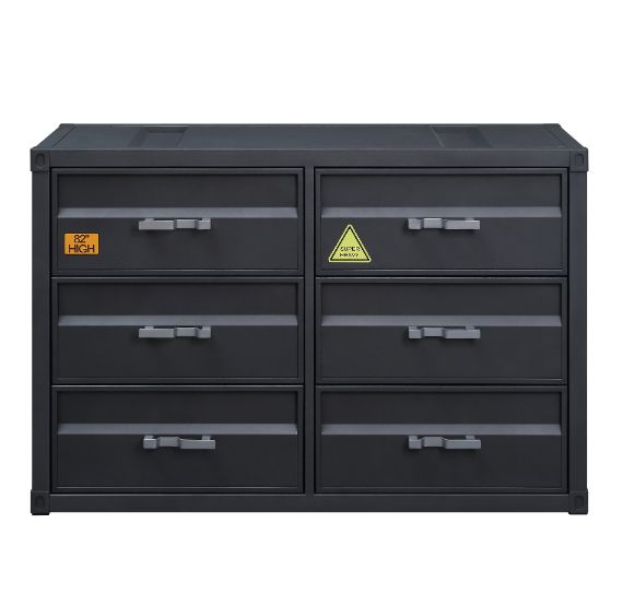 ACME Cargo Gunmetal Finish Dresser Model 37955 - MONAVILLA