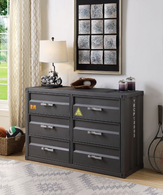 ACME Cargo Gunmetal Finish Dresser Model 37955 - MONAVILLA