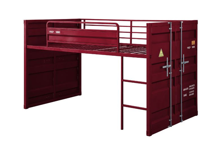 ACME Cargo Red Finish Twin Loft Bed Model 38300 - MONAVILLA
