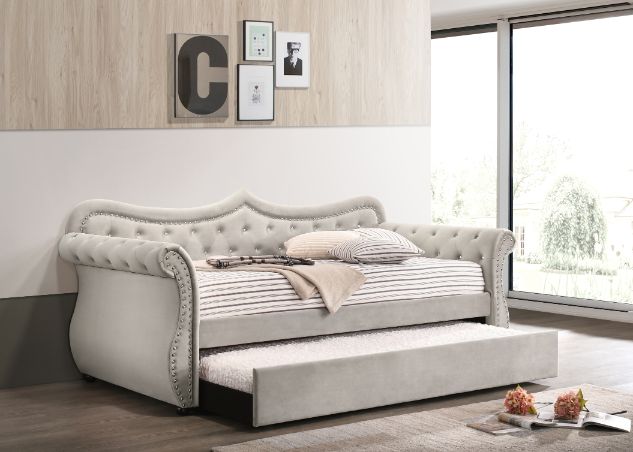ACME Adkins Beige Linen Daybed Model 39430 - MONAVILLA
