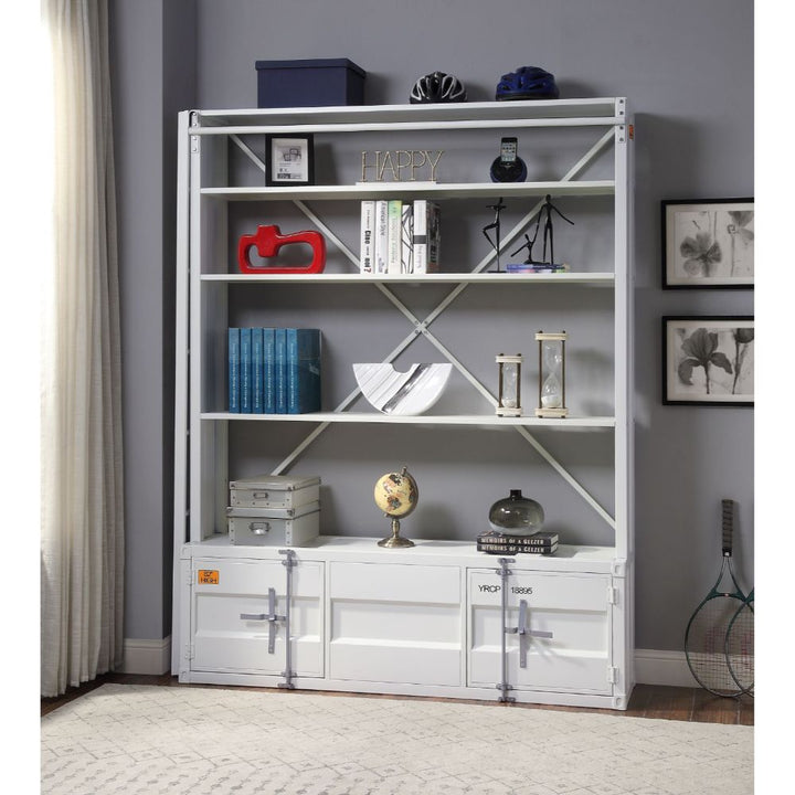 ACME Cargo White Bookshelf Model 39882 - MONAVILLA