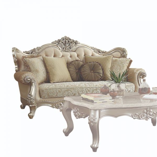 ACME Bently Fabric & Champagne Sofa Model 50660 - MONAVILLA