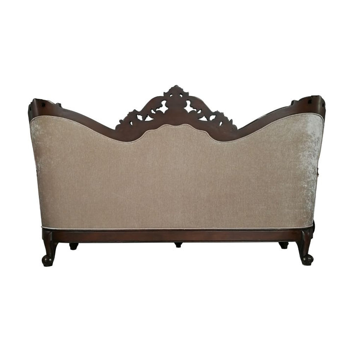 ACME Devayne Fabric & Dark Walnut Sofa Model 50685 - MONAVILLA