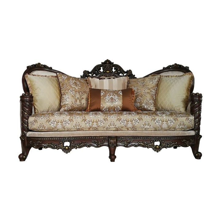 ACME Devayne Fabric & Dark Walnut Sofa Model 50685 - MONAVILLA