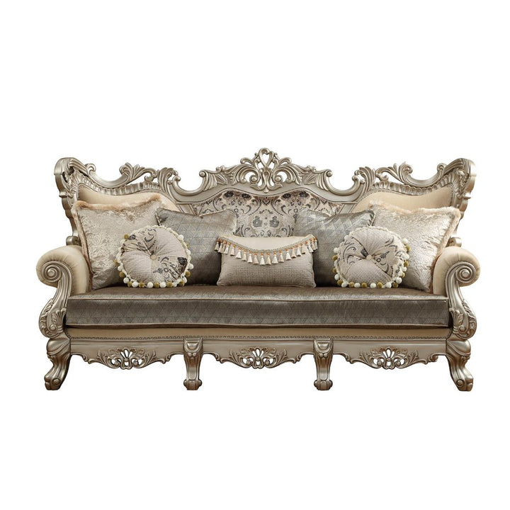 ACME Ranita Fabric & Champagne Sofa Model 51040 - MONAVILLA