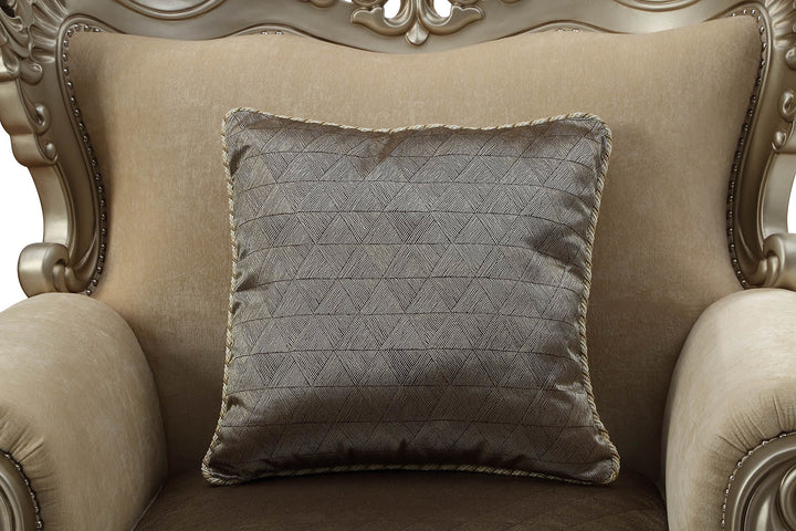 ACME Ranita Fabric & Champagne Sofa Model 51040 - MONAVILLA