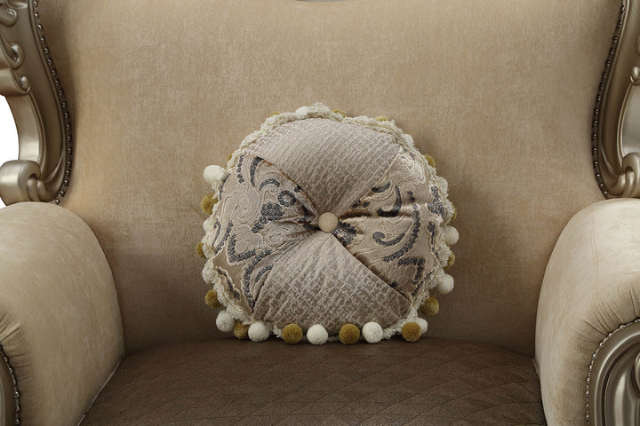 ACME Ranita Fabric & Champagne Sofa Model 51040 - MONAVILLA