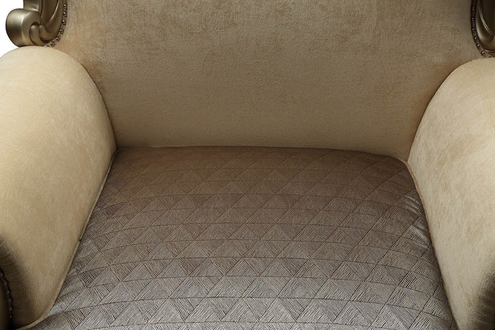 ACME Ranita Fabric & Champagne Sofa Model 51040 - MONAVILLA