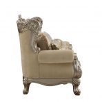 ACME Ranita Fabric & Champagne Loveseat Model 51041 - MONAVILLA
