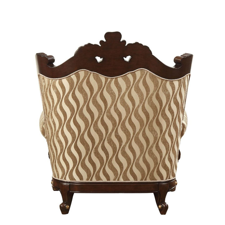 ACME Shalisa Fabric & Walnut Chair Model 51052 - MONAVILLA
