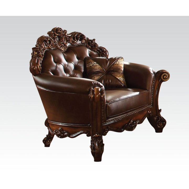 ACME Vendome Cherry PU & Cherry Chair Model 52003 - MONAVILLA