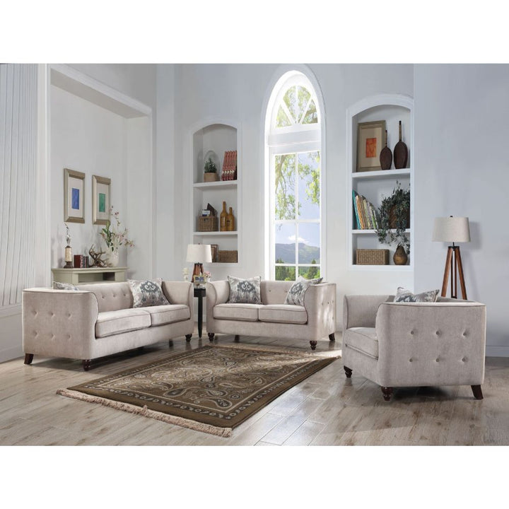 ACME Cyndi Tan Velvet Loveseat Model 52056 - MONAVILLA