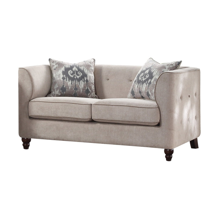 ACME Cyndi Tan Velvet Loveseat Model 52056 - MONAVILLA