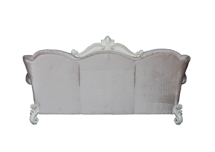 ACME Versailles Ivory Velvet & Bone White Sofa Model 52105 - MONAVILLA