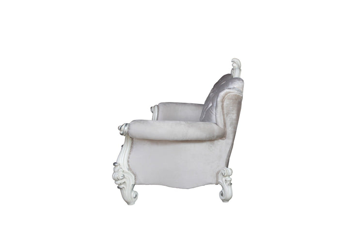 ACME Versailles Ivory Velvet & Bone White Sofa Model 52105 - MONAVILLA