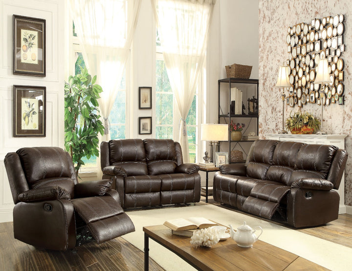 ACME Zuriel Brown PU Loveseat Model 52281 - MONAVILLA