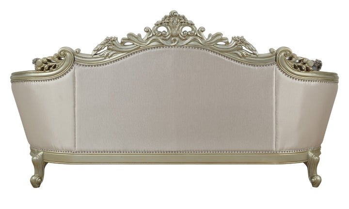 ACME Gorsedd Fabric & Antique White Sofa Model 52440 - MONAVILLA