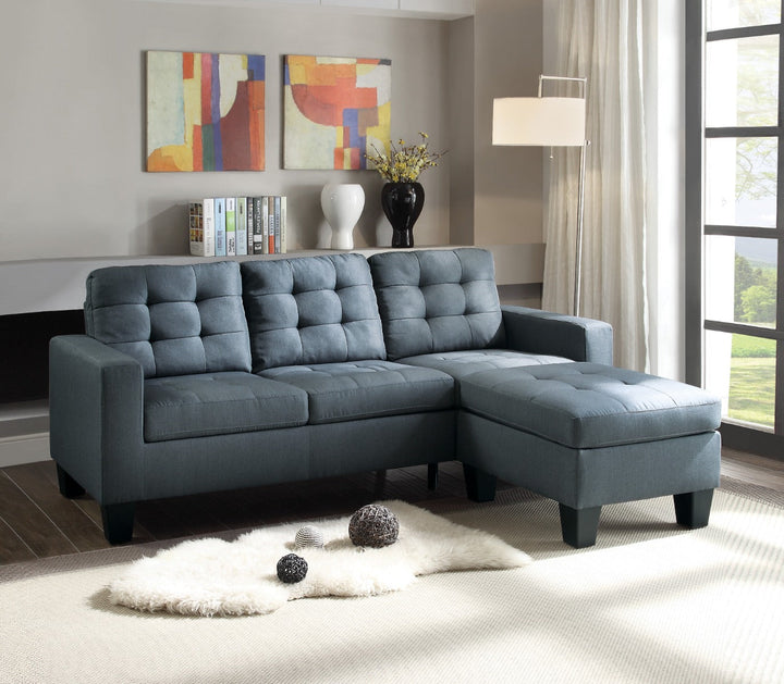 ACME Earsom Gray Linen Sofa Model 52775 - MONAVILLA