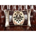 ACME Eustoma Cherry Top Grain Leather Match & Walnut Loveseat Model 53066 - MONAVILLA