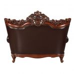 ACME Forsythia Espresso Top Grain Leather Match & Walnut Loveseat Model 53071 - MONAVILLA