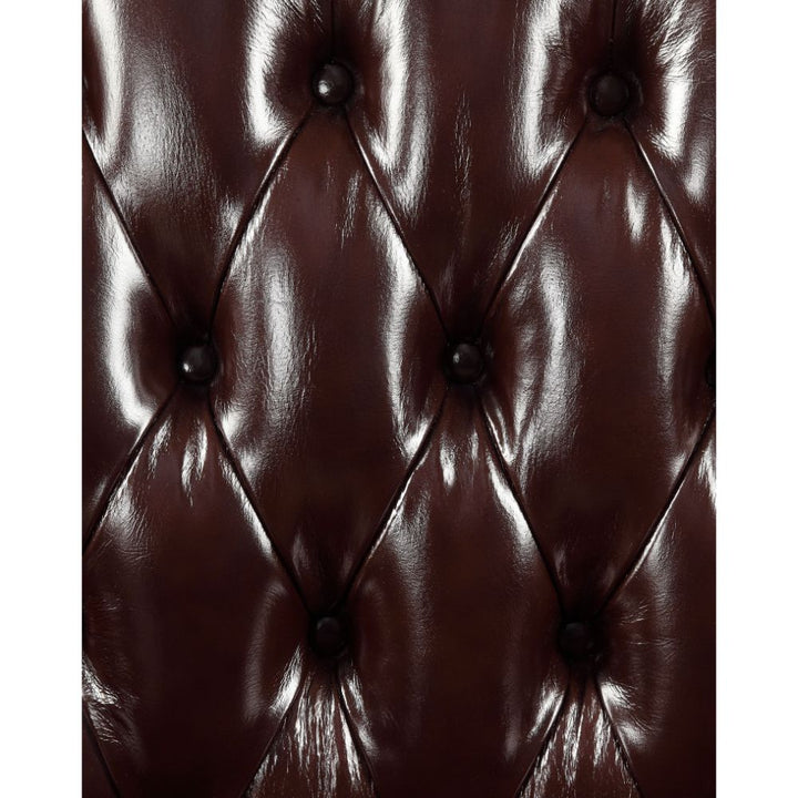 ACME Forsythia Espresso Top Grain Leather Match & Walnut Loveseat Model 53071 - MONAVILLA