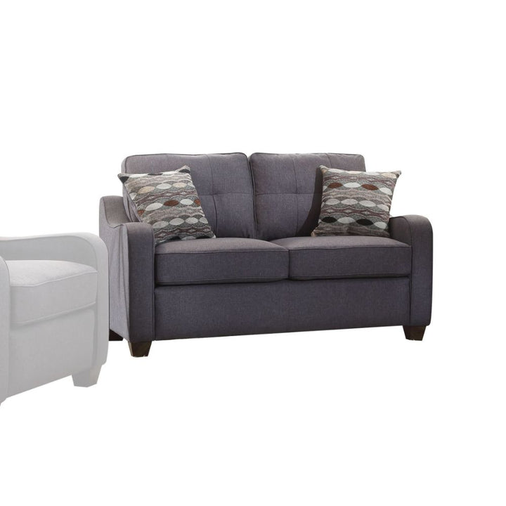 ACME Cleavon II Gray Linen Loveseat Model 53791 - MONAVILLA