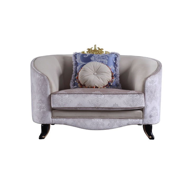 ACME Sheridan Cream Fabric Chair Model 53947 - MONAVILLA