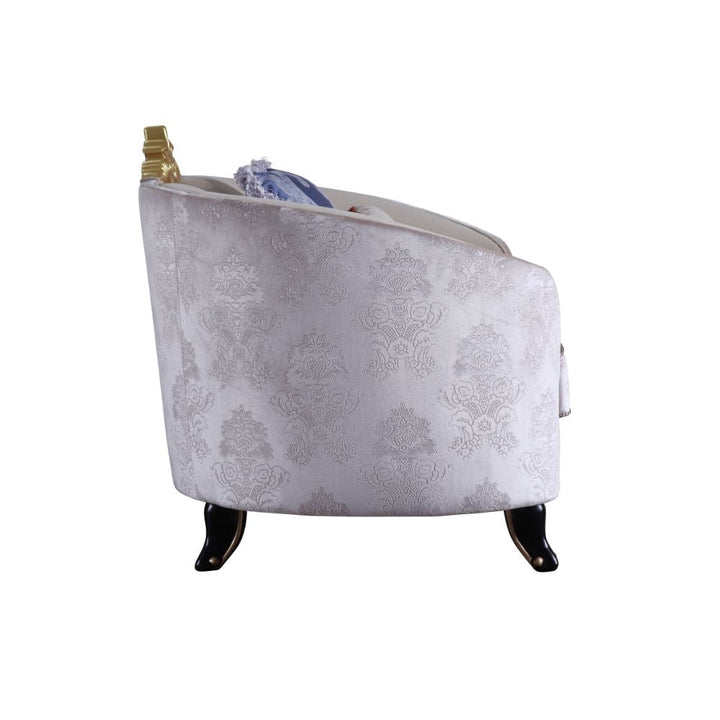 ACME Sheridan Cream Fabric Chair Model 53947 - MONAVILLA