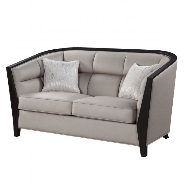 ACME Zemocryss Beige Fabric Loveseat Model 54236 - MONAVILLA