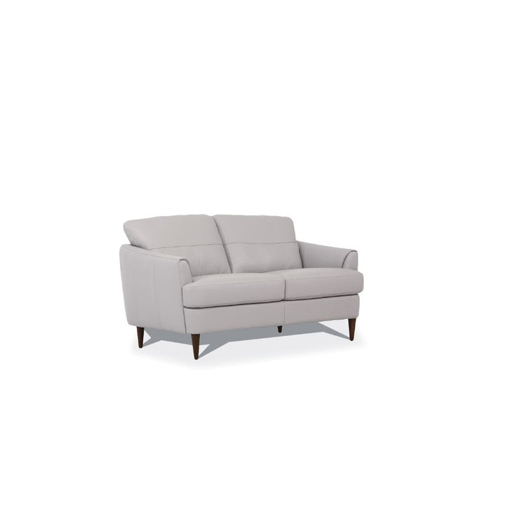 ACME Helena Pearl Gray Leather Loveseat Model 54576 - MONAVILLA