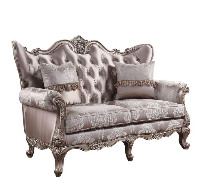 ACME Jayceon Fabric & Champagne Loveseat Model 54866 - MONAVILLA