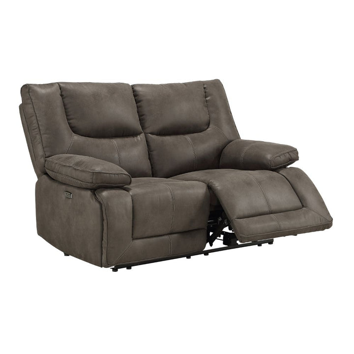 ACME Harumi Gray Leather-Aire Loveseat Model 54896 - MONAVILLA