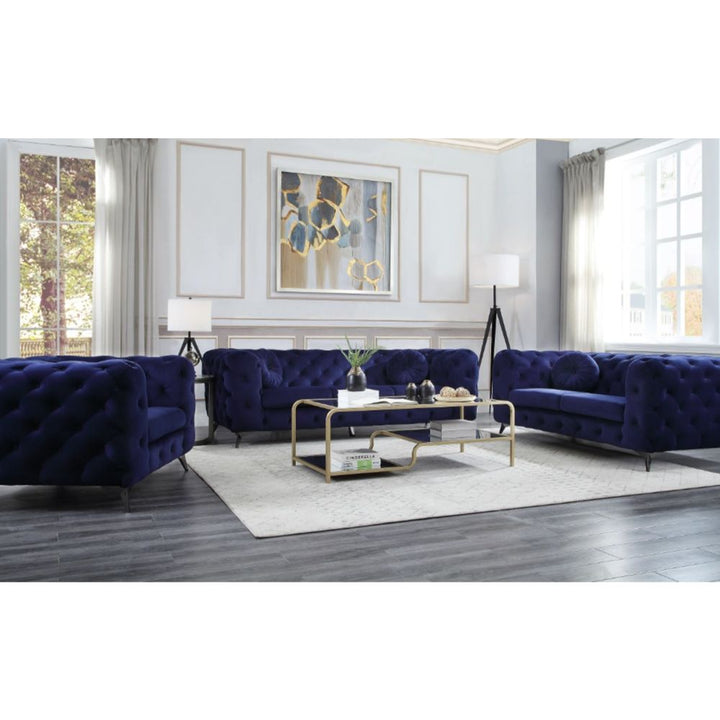 ACME Atronia Blue Fabric Sofa Model 54900 - MONAVILLA