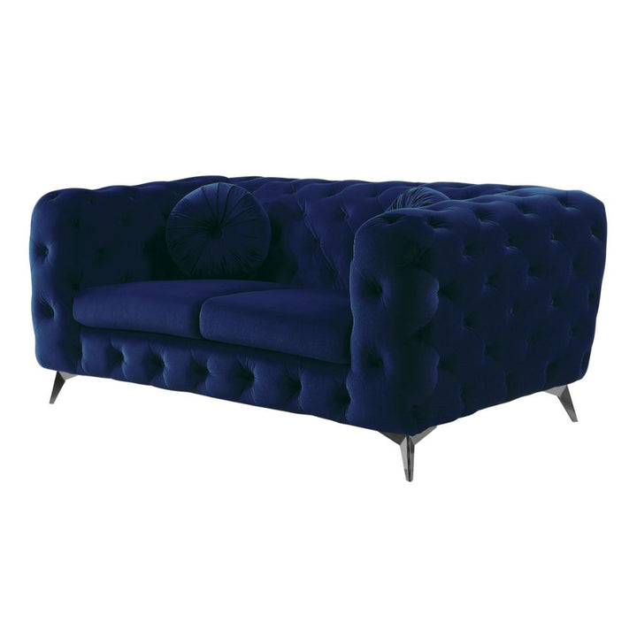 ACME Atronia Blue Fabric Loveseat Model 54901 - MONAVILLA
