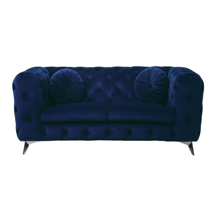 ACME Atronia Blue Fabric Loveseat Model 54901 - MONAVILLA