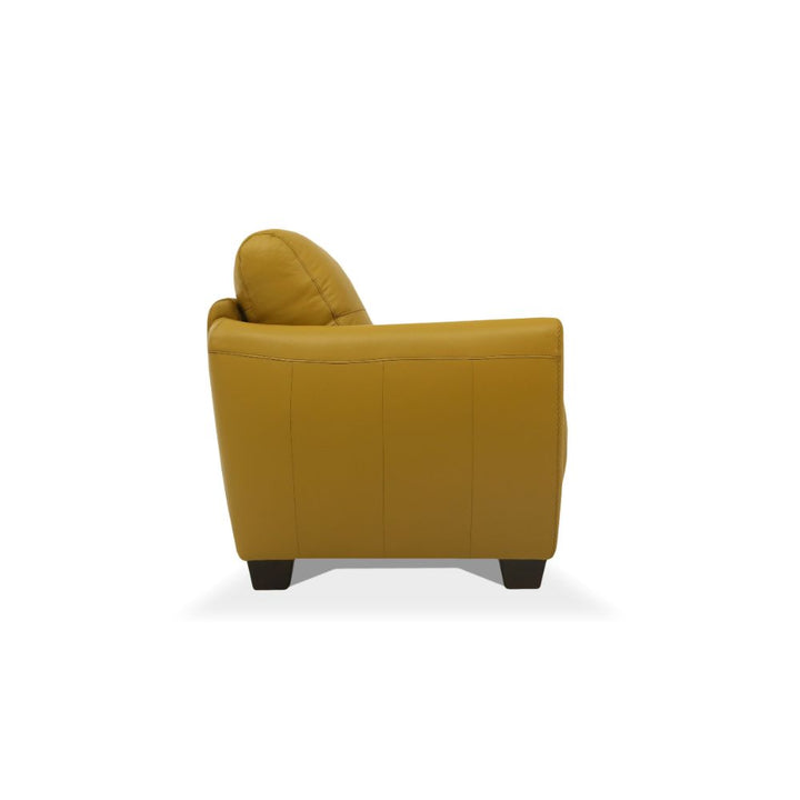ACME Valeria Mustard Leather Sofa Model 54945 - MONAVILLA