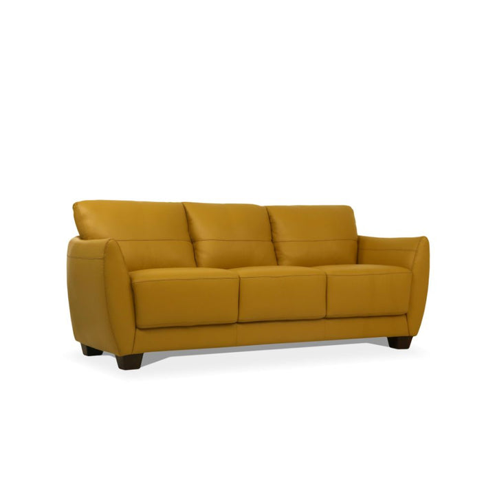 ACME Valeria Mustard Leather Sofa Model 54945 - MONAVILLA