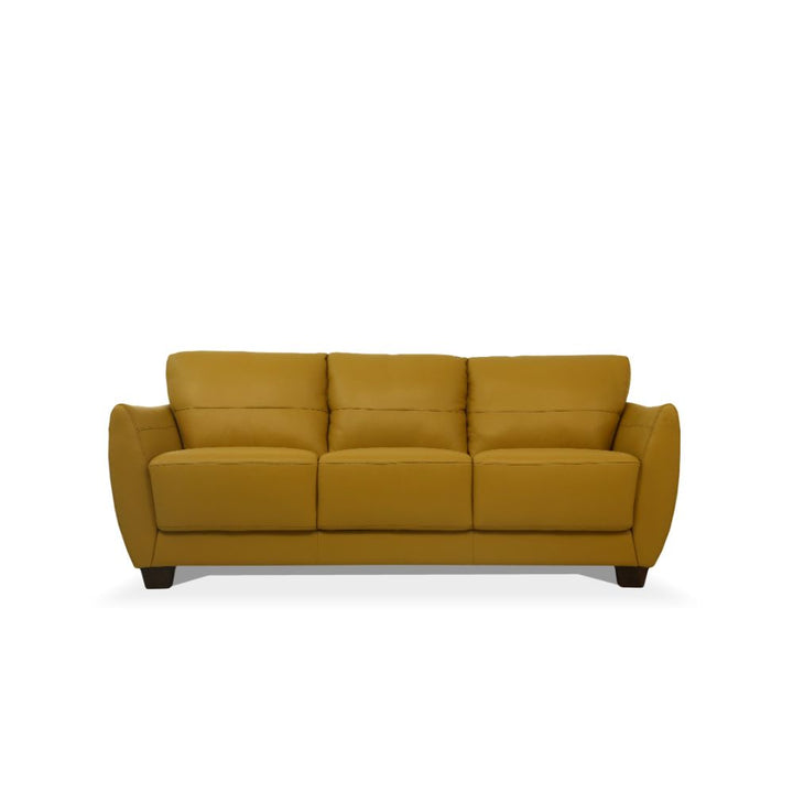 ACME Valeria Mustard Leather Sofa Model 54945 - MONAVILLA