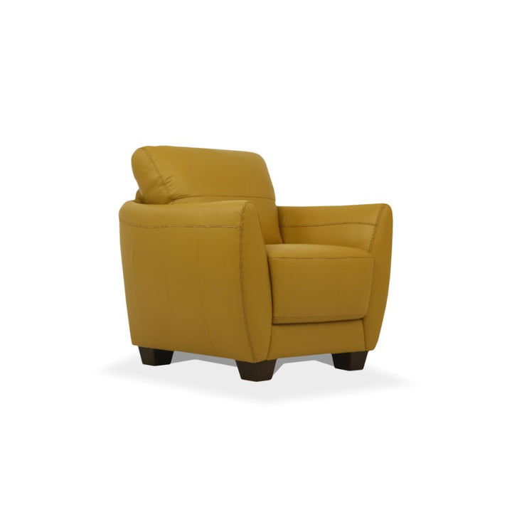 ACME Valeria Mustard Leather Chair Model 54947 - MONAVILLA