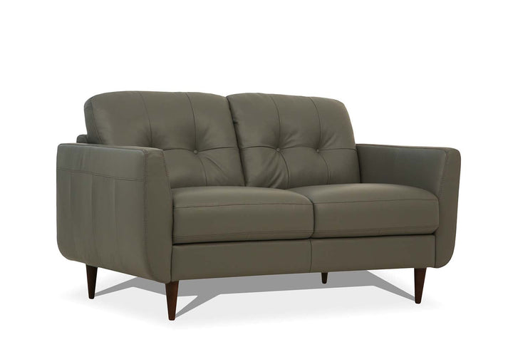 ACME Radwan Pesto Green Leather Loveseat Model 54961 - MONAVILLA