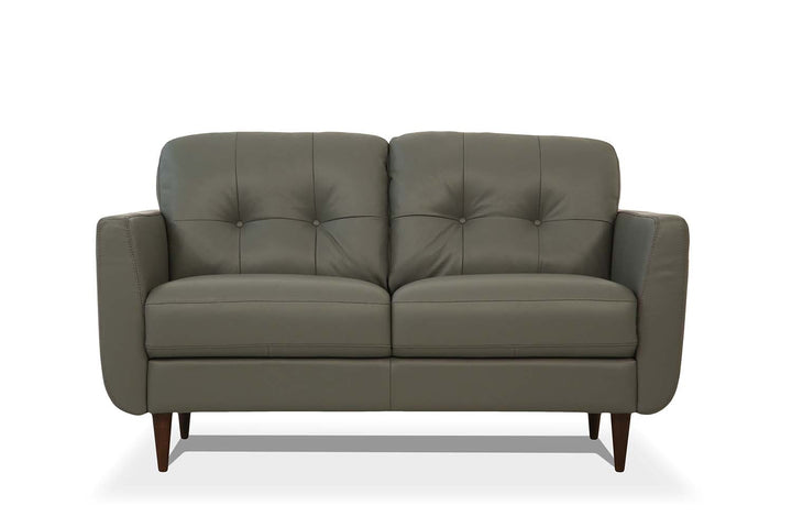 ACME Radwan Pesto Green Leather Loveseat Model 54961 - MONAVILLA