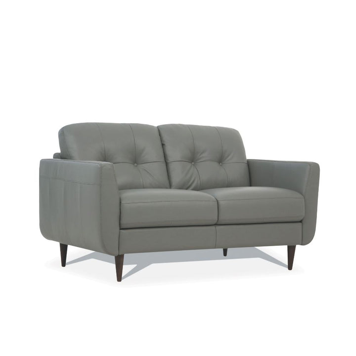 ACME Radwan Pesto Green Leather Loveseat Model 54961 - MONAVILLA