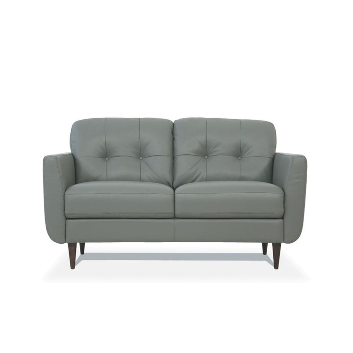 ACME Radwan Pesto Green Leather Loveseat Model 54961 - MONAVILLA