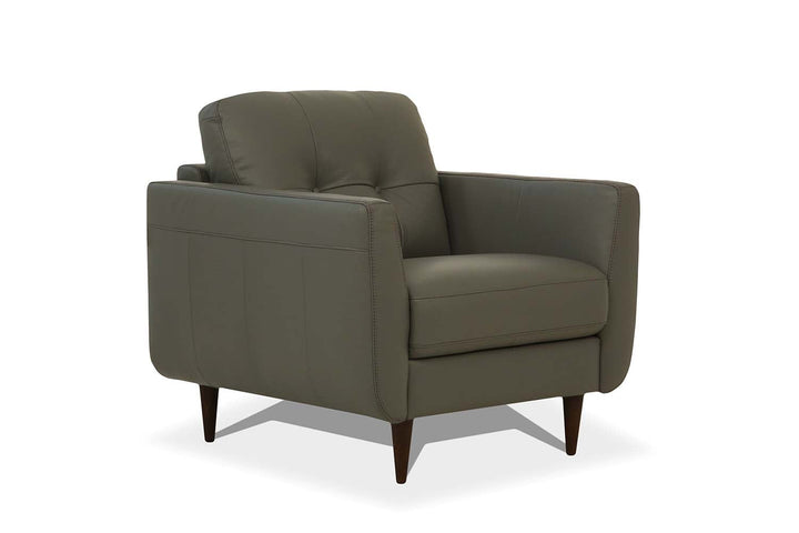 ACME Radwan Pesto Green Leather Chair Model 54962 - MONAVILLA