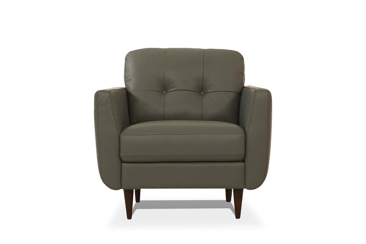 ACME Radwan Pesto Green Leather Chair Model 54962 - MONAVILLA